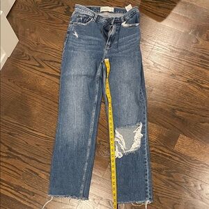 Abercrombie & Fitch Blue Straight Leg Jeans
